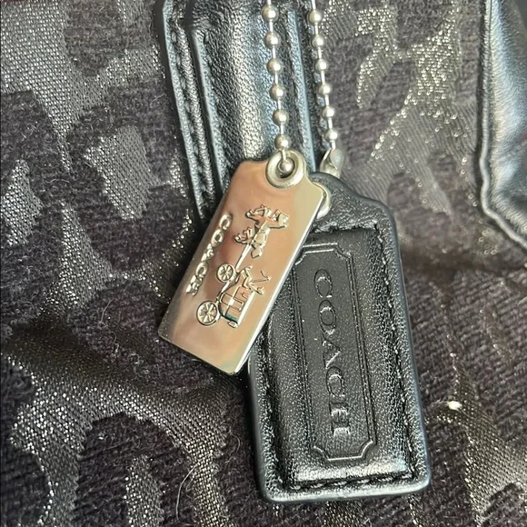 Coach Black Leopard Mini Bag - Picture 4 of 9